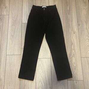 Abercrombie 90s Straight Ultra High Rise Curve Love Black